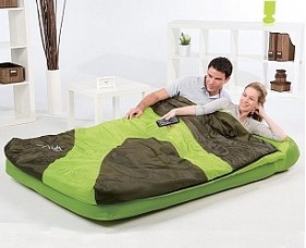 Bestway Надувной матрас Aslepa Air Bed(Double) 191х137х28 см, со спальным мешком (67436)