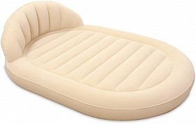 Bestway Надувная кровать овальная с изголовьем Royal Round Air Bed 215х152х60 см (67397)