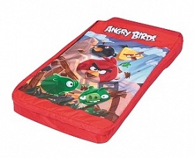 Bestway Надувная кровать 132х76х20 см со спальным мешком, Angry Birds (96114)