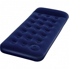 Bestway Надувной матрас Easy Inflate Flocked Air Bed(Single) 185х76х28 см, встроенный ножной насос (67223)