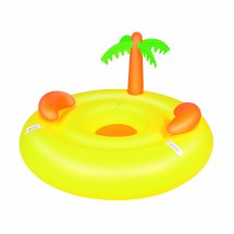 Bestway Надувной шезлонг для отдыха на воде для двоих Остров, диаметр 178 см (43104)