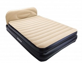 Bestway Надувная кровать Soft-Back Elevated Airbed(Queen) 226х152х74 см со встроенным насосом (67483)