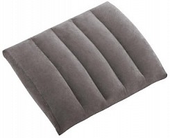 Надувная подушка серая Intex 43х33х10см (68679)